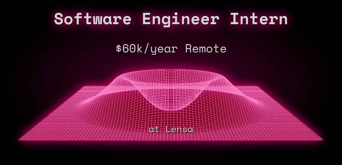 Web3 Software Engineer Intern $60k Remote at Lensa