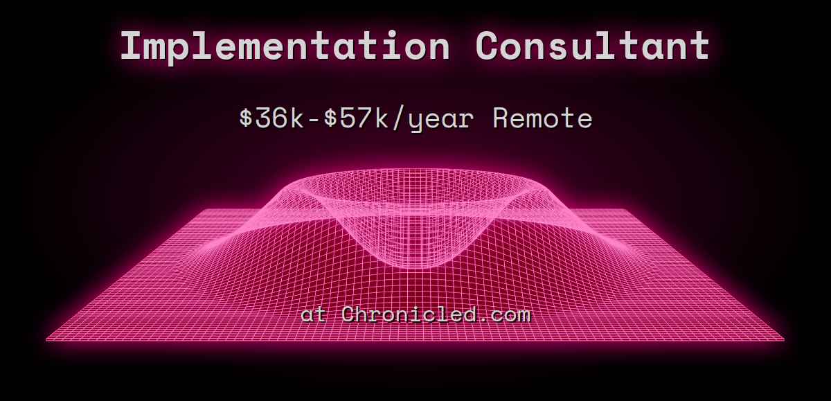 Web3 Implementation Consultant $40k - $115k Remote at Chronicled.com