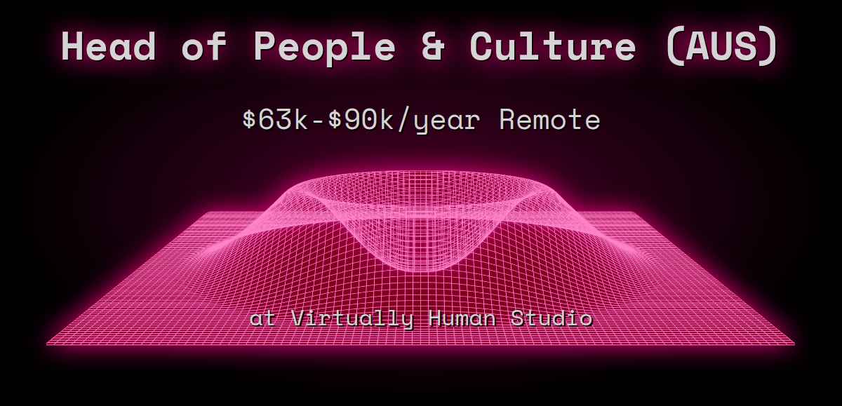 Web3 Head of People & Culture (AUS) $63k - $90k Remote at Virtually