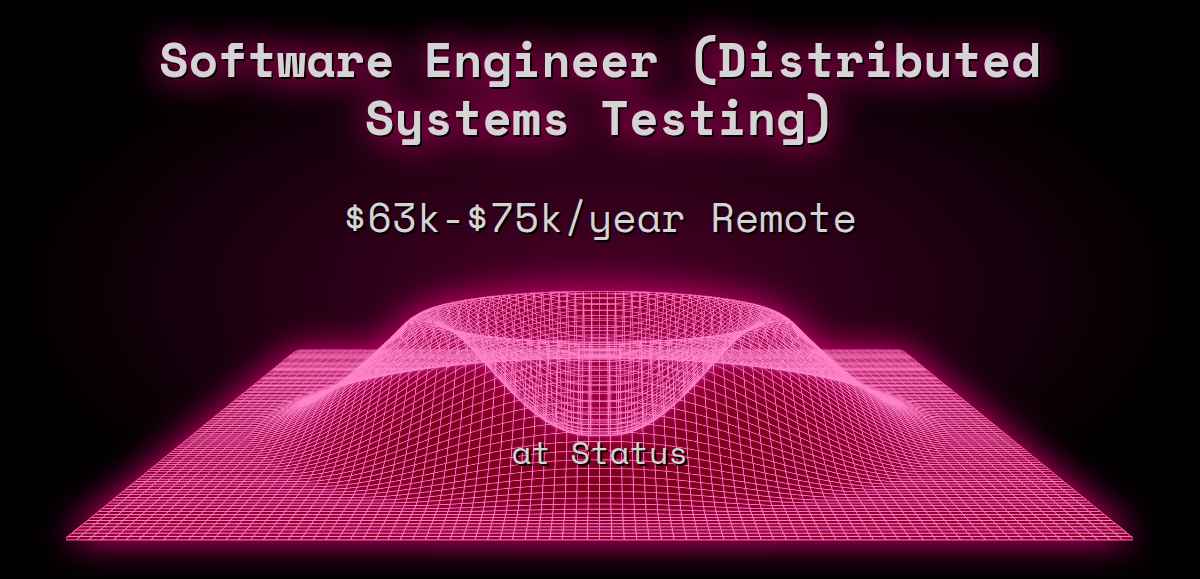Web3 Software Engineer (Distributed Systems Testing) $63k - $75k Remote ...