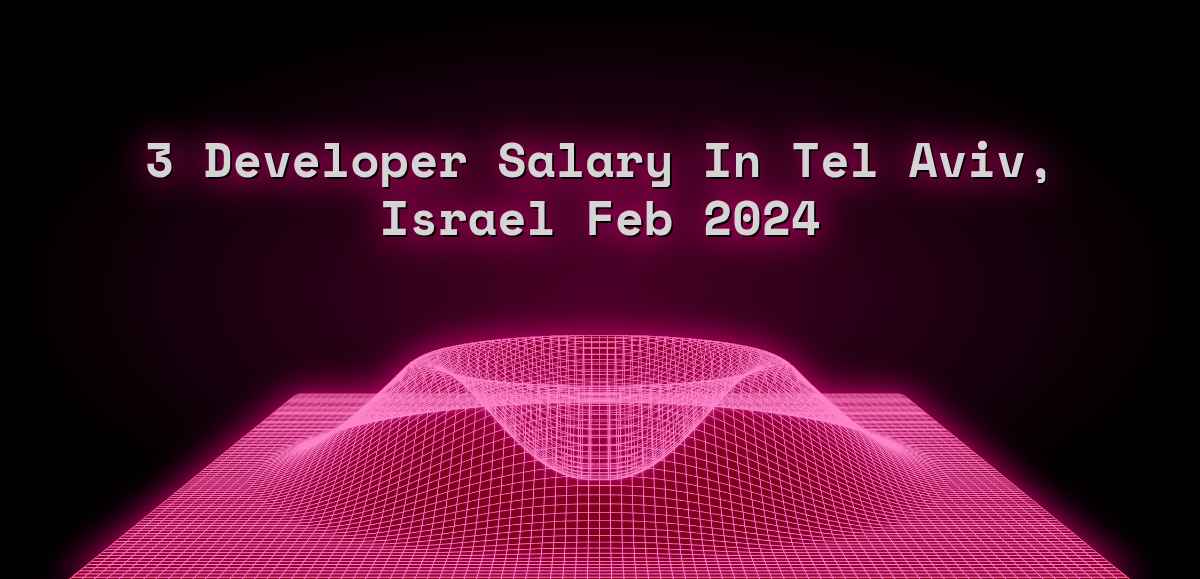 3 developer salary in Tel Aviv, Israel Feb 2024