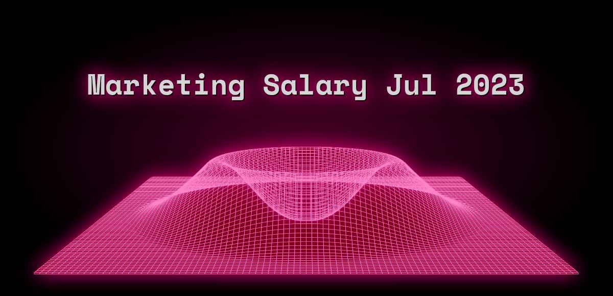Marketing Salary - Jul 2023